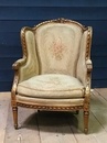 style Large Louis XVI gilt bergere