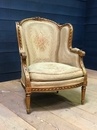 style Large Louis XVI gilt bergere