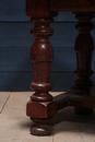 style Large monastery table in oak with walnut parket top, France 20 th century