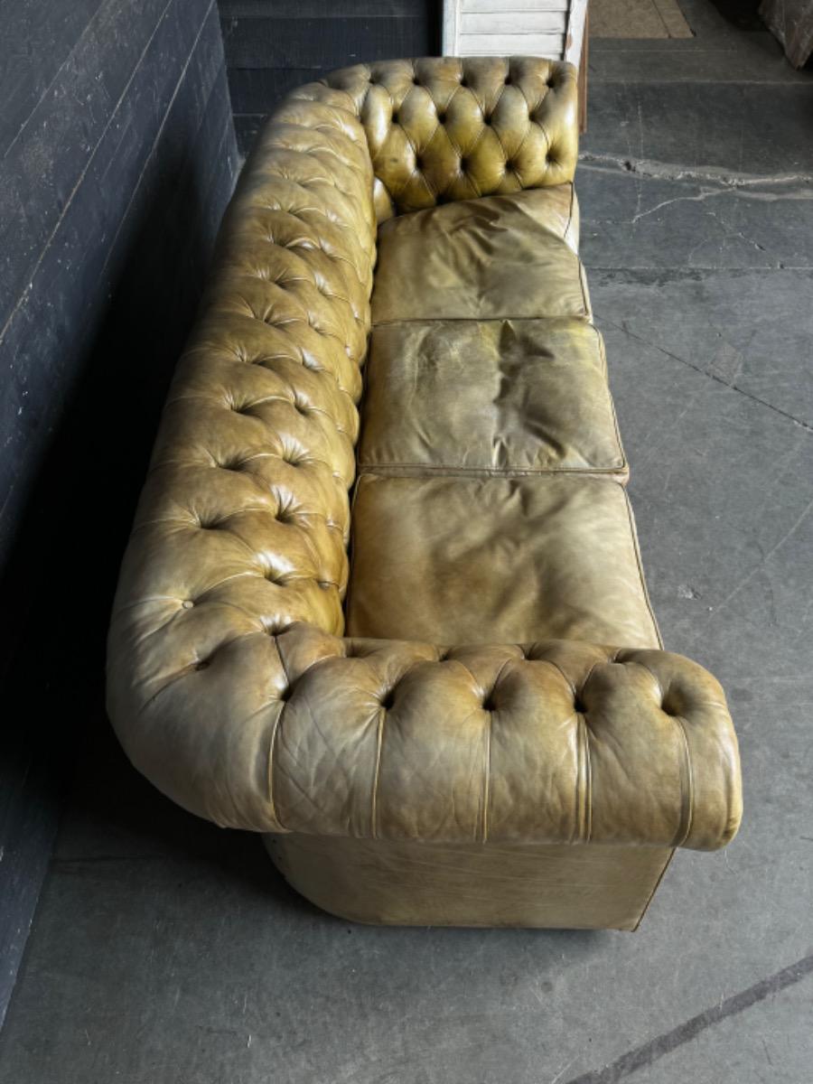 Leather chesterfield sofa 