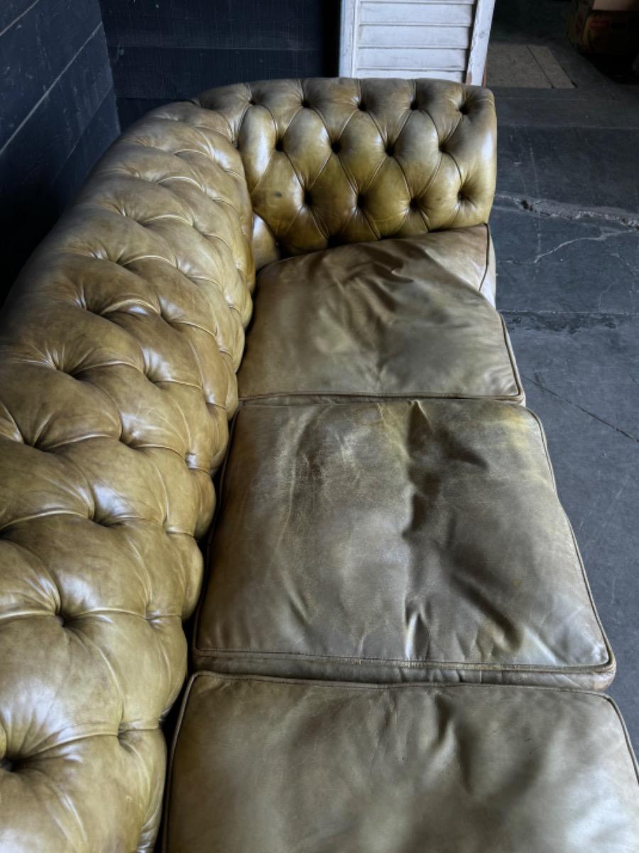 Leather chesterfield sofa 