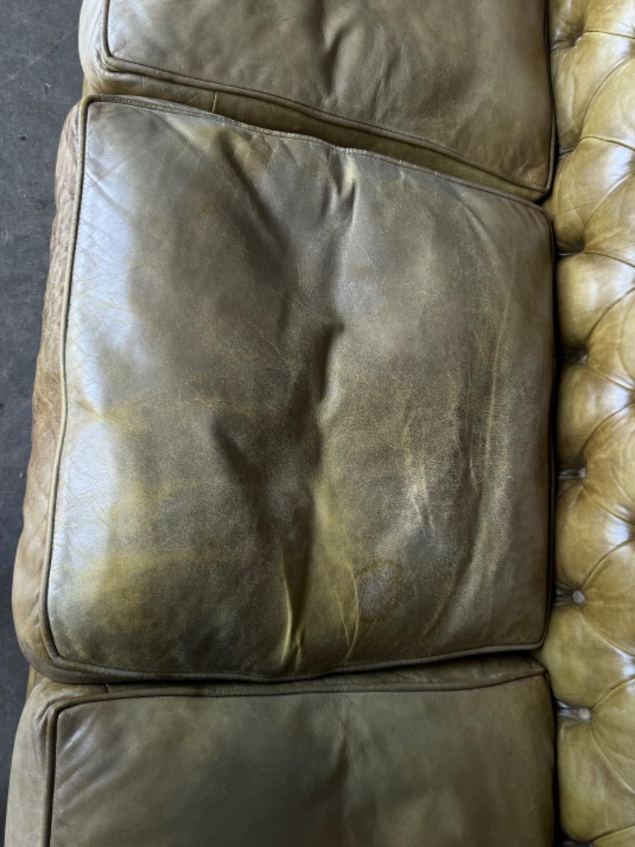 Leather chesterfield sofa 