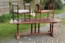 Louis 16 style Caned Bench, France 1900