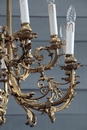 Louis 16 style Gas Chandelier in Bronze, France 1890