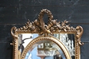 Louis 16 Gilt Mirror, France Napoleon 3 Period