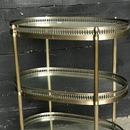 Louis 16 style Trolley Bar in Brass & Glass, France 1940