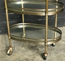 Louis 16 style Trolley Bar in Brass & Glass, France 1940