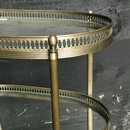 Louis 16 style Trolley Bar in Brass & Glass, France 1940