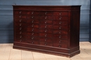 Louis Philippe style Antique mahogany notary office cabinet in 1860