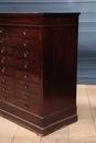 Louis Philippe style Antique mahogany notary office cabinet in 1860