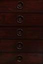 Louis Philippe style Antique mahogany notary office cabinet in 1860