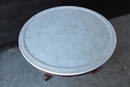 style Louis-Philippe Marble Top Center Table