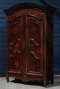 Louis XV Antique french burl walnut armoire