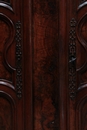 Louis XV style Antique french burl walnut armoire