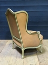 style Louis XV Leather Bergere