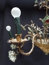 style Louis XVI bronze basket chandelier