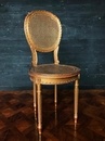 style Louis XVI gilted side chairs