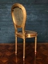 style Louis XVI gilted side chairs