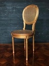 style Louis XVI gilted side chairs