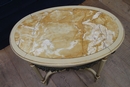 Louis XVI style Oval wood carved center table