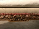 style Louis XVI rounded caned sofa