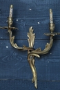 Louis 15 style Pair Sconces in Bronze, France 1900