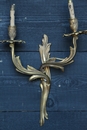 Louis 15 style Pair Sconces in Bronze, France 1900