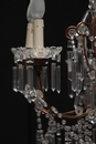 Lustre en crystal, italie 1940