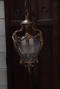 LXV style Unusual Bombé Brass Lantern