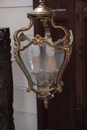 LXV style Unusual Bombé Brass Lantern