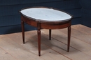 LXVI style Coffee Table in wood and marble, France 20Th Century