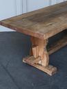 Table de ferme délavée style Monastère en chene, france 1940