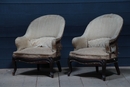 Pair Napoleon III Armchairs, France 1860