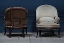 Pair Napoleon III Armchairs, France 1860