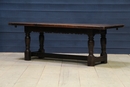 style Nice oak english farm table, England 19 th century