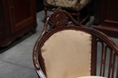 style Nice pair of LXVI armchairs with medaillons 19 th century