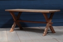 style Oak bleached cluster table 20 th century