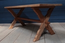 style Oak bleached cluster table 20 th century