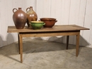 style Oak farm table with square legs