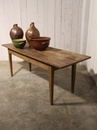 style Oak farm table with square legs