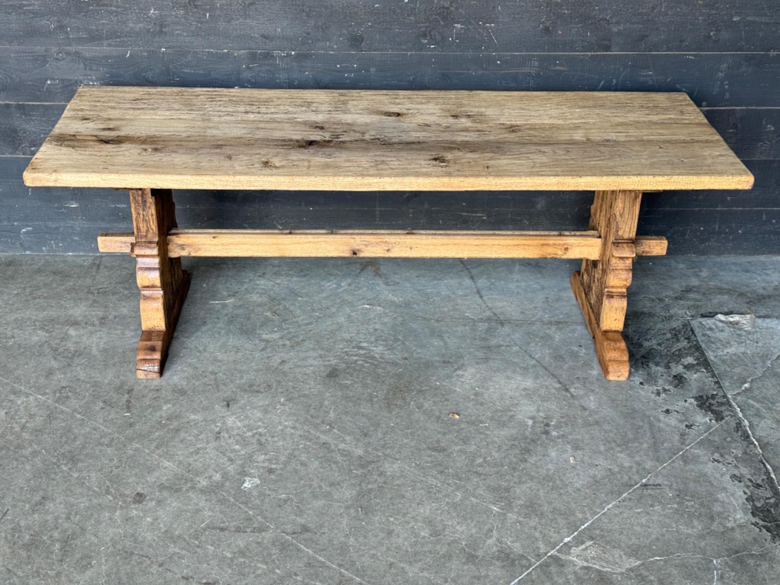 oak trestle table 