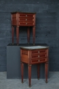 style Pair Louis 16 French Side Chest of drawers signed Sormani, France 19th Century