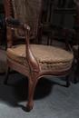 Louis-Philippe style Armchairs in mahogany, France 19th