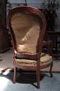 Louis-Philippe style Armchairs in mahogany, France 19th