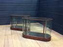 style Pair of glass shop counter