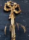 style Pair of large gilt wood sconces