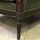 style Pair of leather armchairs