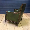 style Pair of leather armchairs