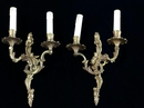 style Pair of Louis XV bronze wall sconces