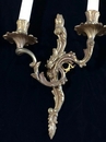 style Pair of Louis XV bronze wall sconces